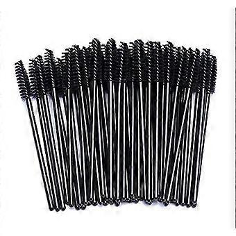 100PCS Wimpernbrste Einweg Wimpernbrsten Wimpernbrstchen Einweg Mascara Brstchen Mascara Augen Make Up Tools-Schwarz