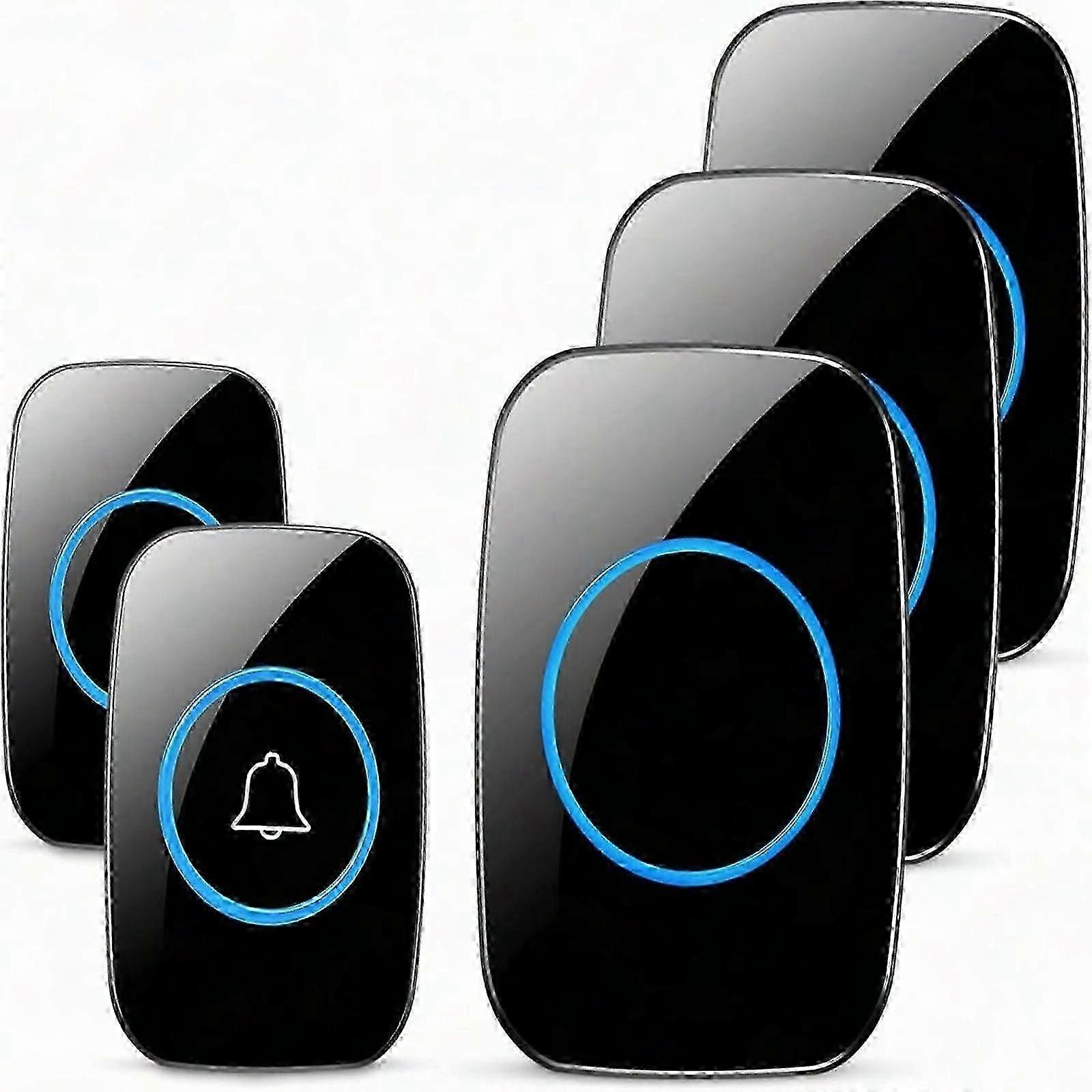 Long Range Wireless Doorbell Kit with 2 Remotes & 3 Receivers 26-27