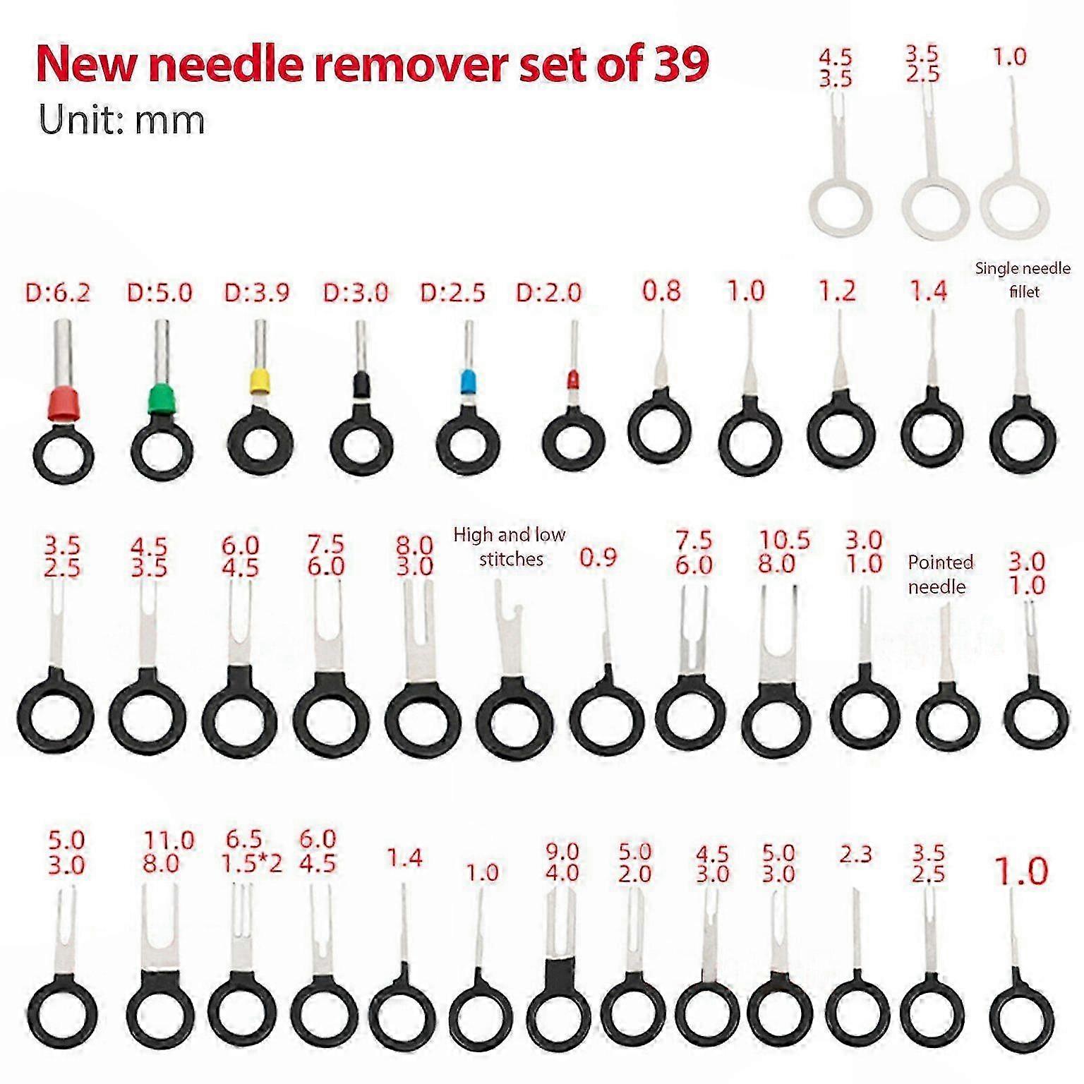 Wire Terminal Removal Tool Kit, 39 Pcs