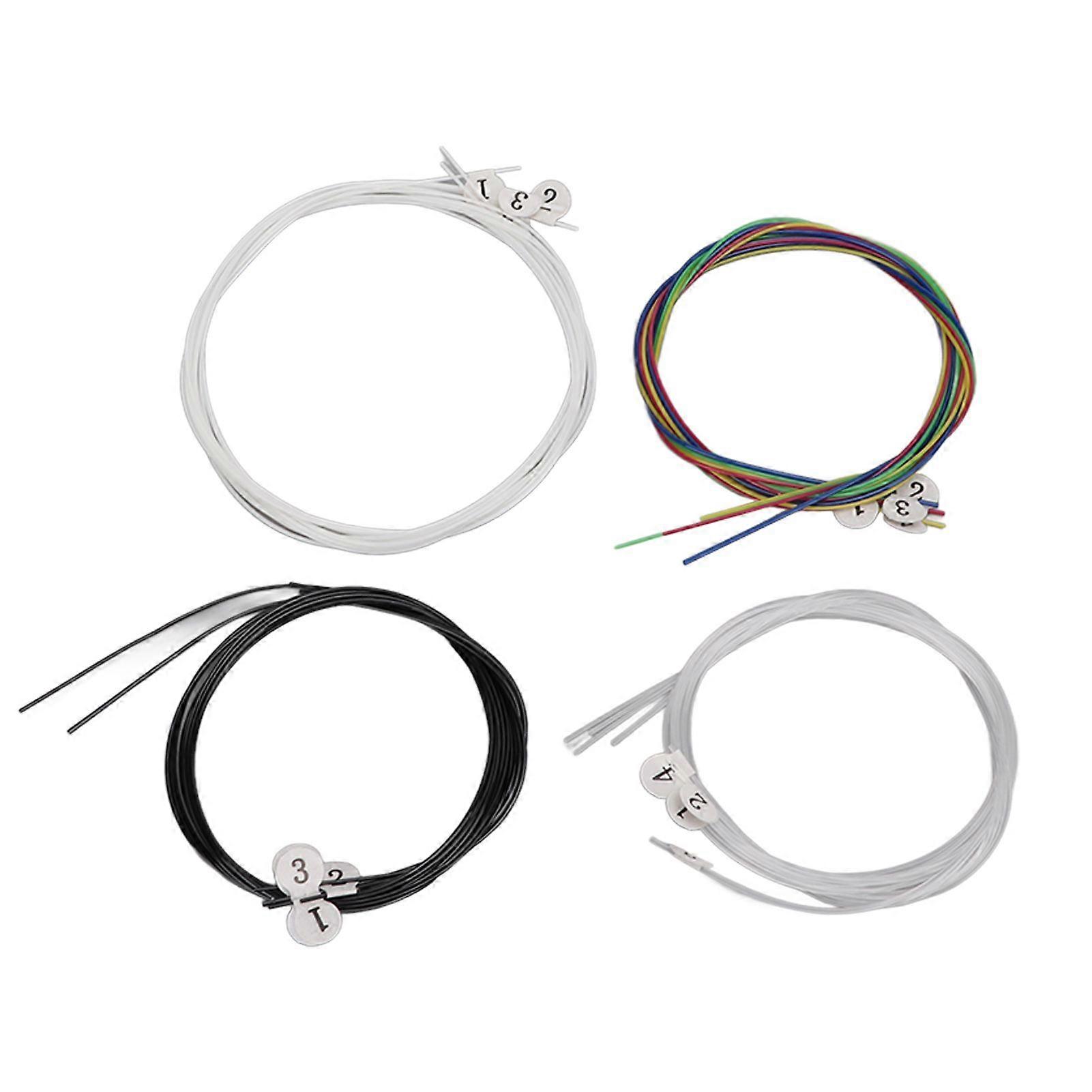 16Pcs Ukulele Multicolor Strings Universal Nylon String Replacement for Friends Colour Coating