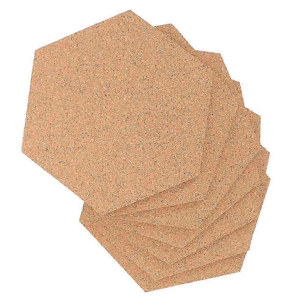 Decorative Hexagon Cork Board compatible with Daily Use 2Sets with Adhesive Backing