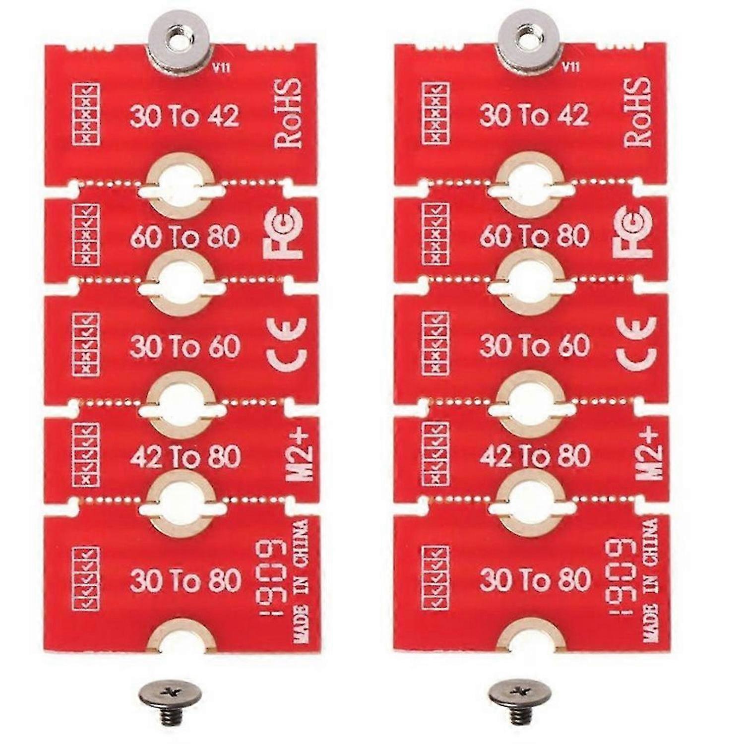 2Pcs M2 M2PLUS NGFF NVME M.2 Extended Transfer 2230, 2242