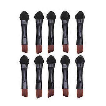 20pcs Double Sided Eye Shadow Sponge Applicator Portable Eye Shadow Brush Makeup Tool for Women Girls (Black)