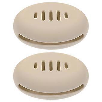 Silicone Sponge Holder Makeup Sponge Case for Travel 2Pcs Khaki Durable Organizer