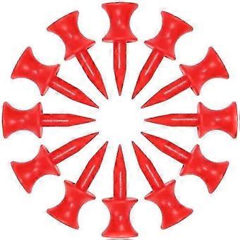 20 Pçs / Saco Vermelho Golf Tee 31mm Tipo de Roda Bola Stud Limiter Plástico Prática de Golfe