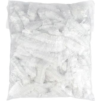 Disposable Shower Caps - 44cm Plastic Elastic Shower Caps 100pcs