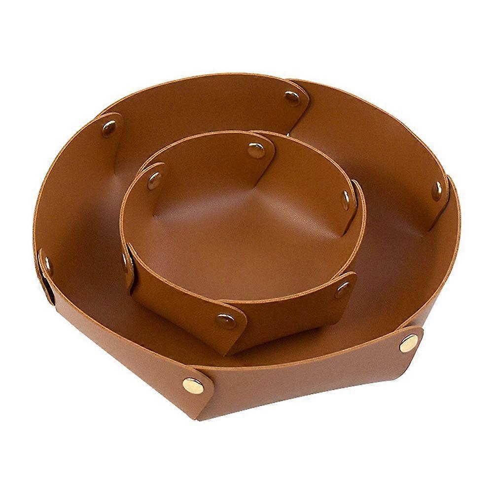 Elegant Waterproof Foldable Leather Tray