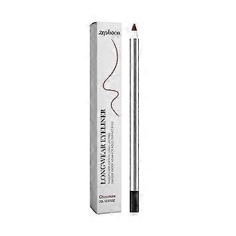 2pcs Chocolate colored eye liner pen, smooth application, waterproof, smudge-resistant, long-wearing, natural eye makeup