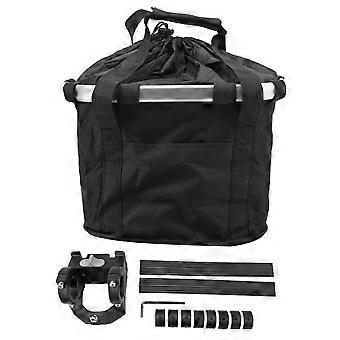 Detachable Bike Basket Waterproof Quick Release Foldable Oxford Cloth Bike Handlebar Basket Small Pet Carrier for Picnic Shopping Camping Cycling