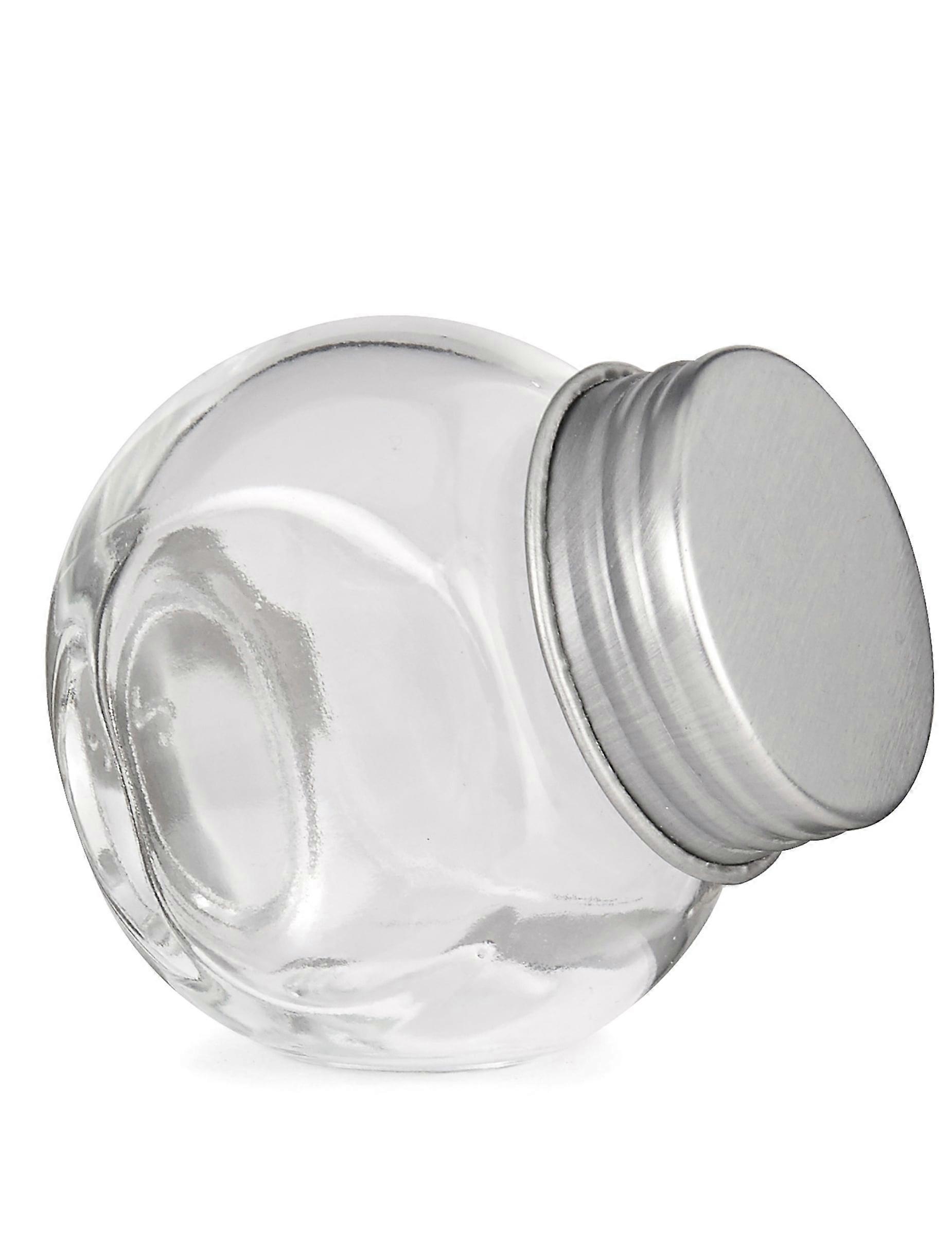 Petit Bocal en verre avec couvercle en acier 5 厘米