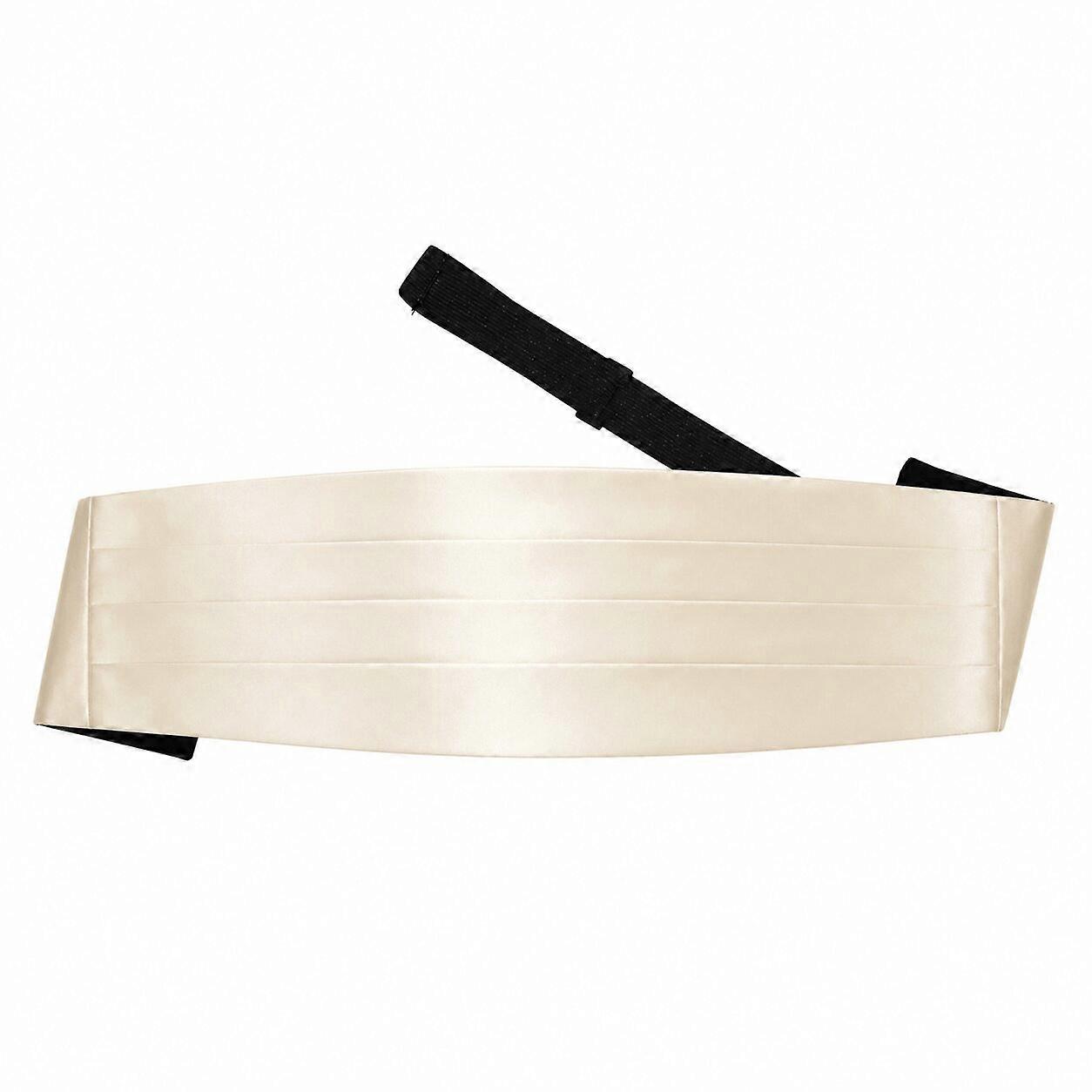 Champagne Plain Satin Cummerbund