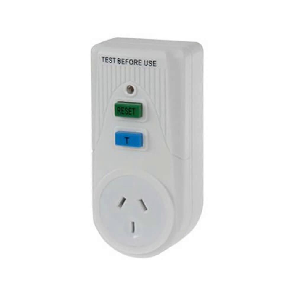 Residual Current Device Safety Switch Mains Outlet White Test Function Durable-JY