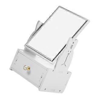 Specchio cosmetico per il trucco con cassetto integrato (1 pezzo)
