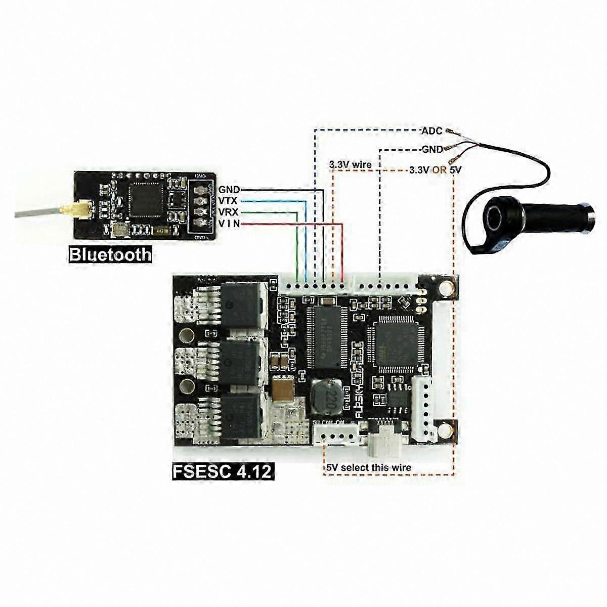 Wireless 2.4G Bluetooth V6 Module for Electric Skateboard & Tool