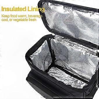 Borsa termica isolata per ciclismo, borsa laterale anteriore per cestino manubrio con tracolla per MTB Bike Riding e viaggi