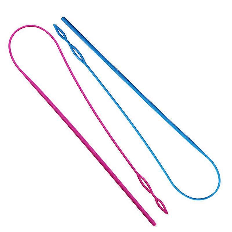 Flexible Drawstring Threader Tool (2pcs, blue+pink)