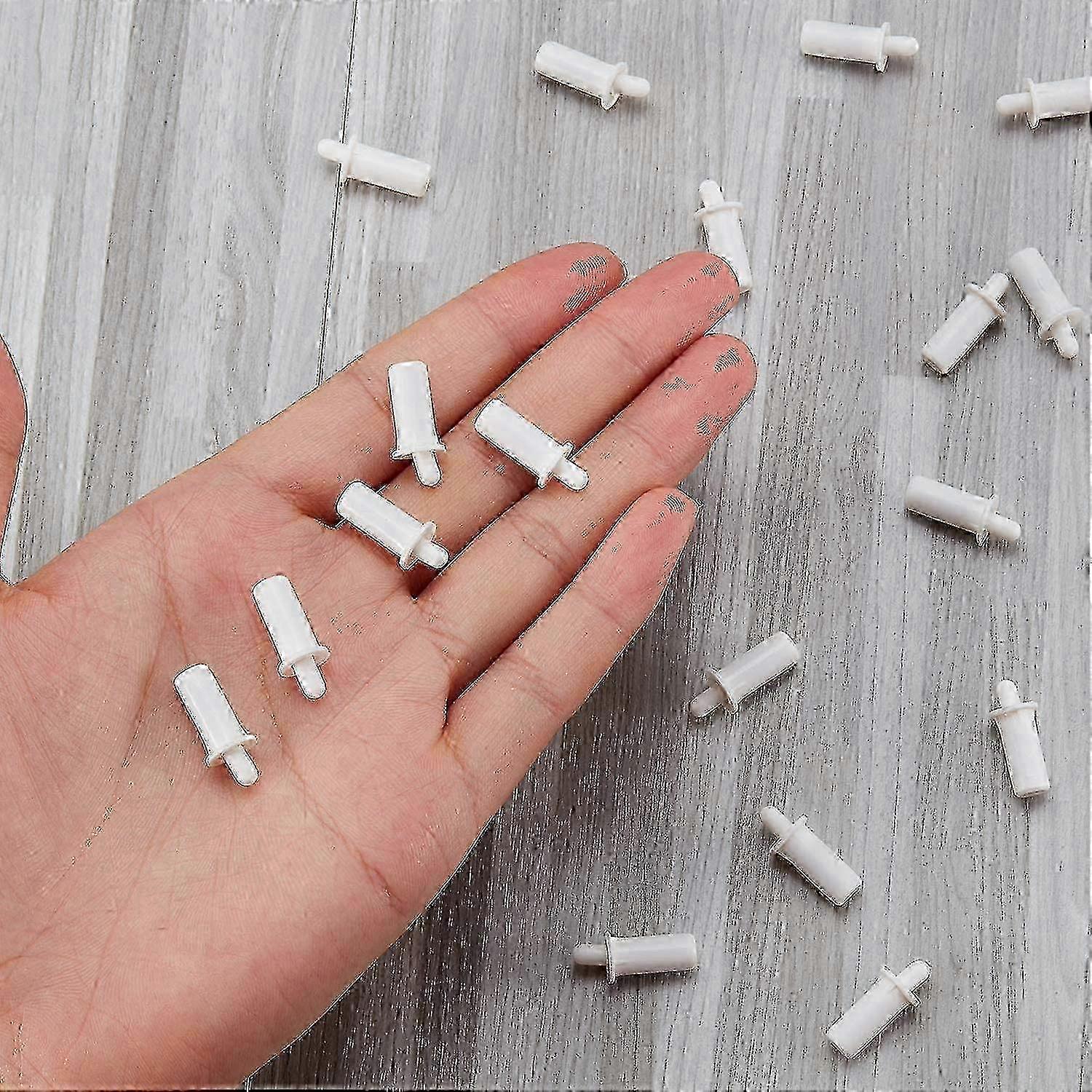 40-Pack White Spring-Loaded Shutter Pins
