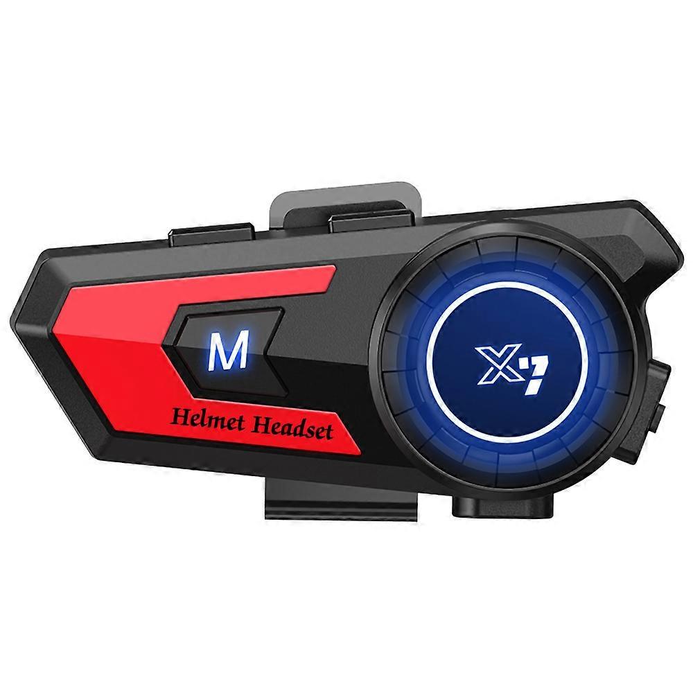 Bluetooth Intercom Helmet, FM Radio GPS Compatible, 1000m Range Waterproof