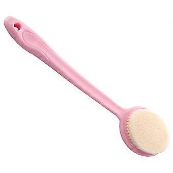 Tägliche Badebürste, Duschbürste mit langem Griff, rosa Körperpeeling