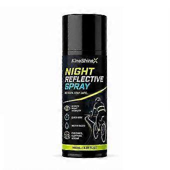 Walking 100ml Night Reflective Spray Clear Reflective Spray Paint for Outdoor Nighttime Cycling Running Weatherproof Safety-jry