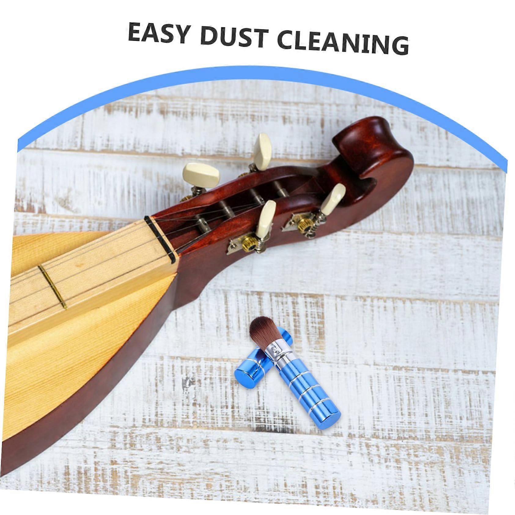 String Instrument Cleaning Brush Set with Precision Groove Brushes for Dulcimer Care