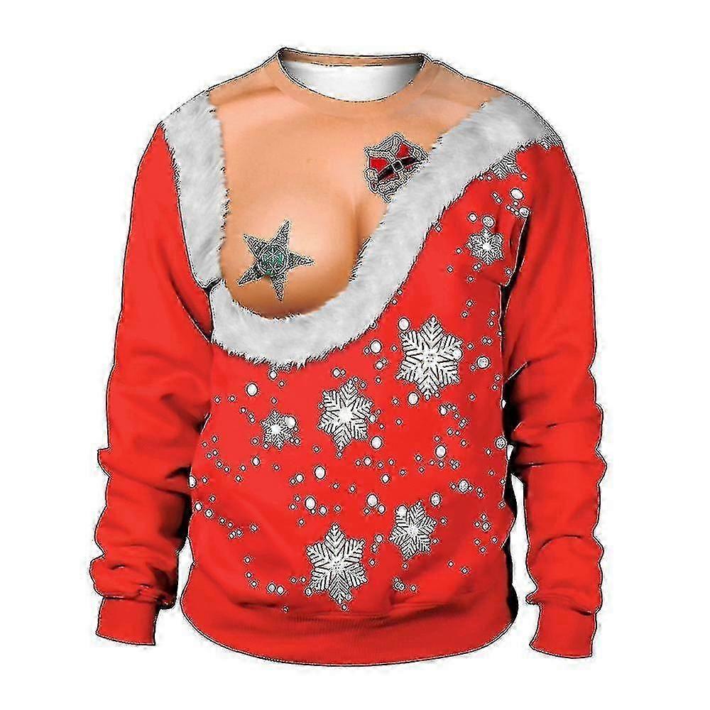 Christmas Sweater Spoof Pullover Couple Sweater