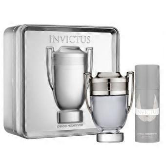 Kit presente Invictus: Eau de Toilette 100 ml e Desodorante Spray Invictus 150 ml.