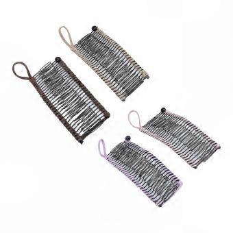 Banana Hair Clips 4-Pack 11cm with No-Crease Comb for Thick Hair