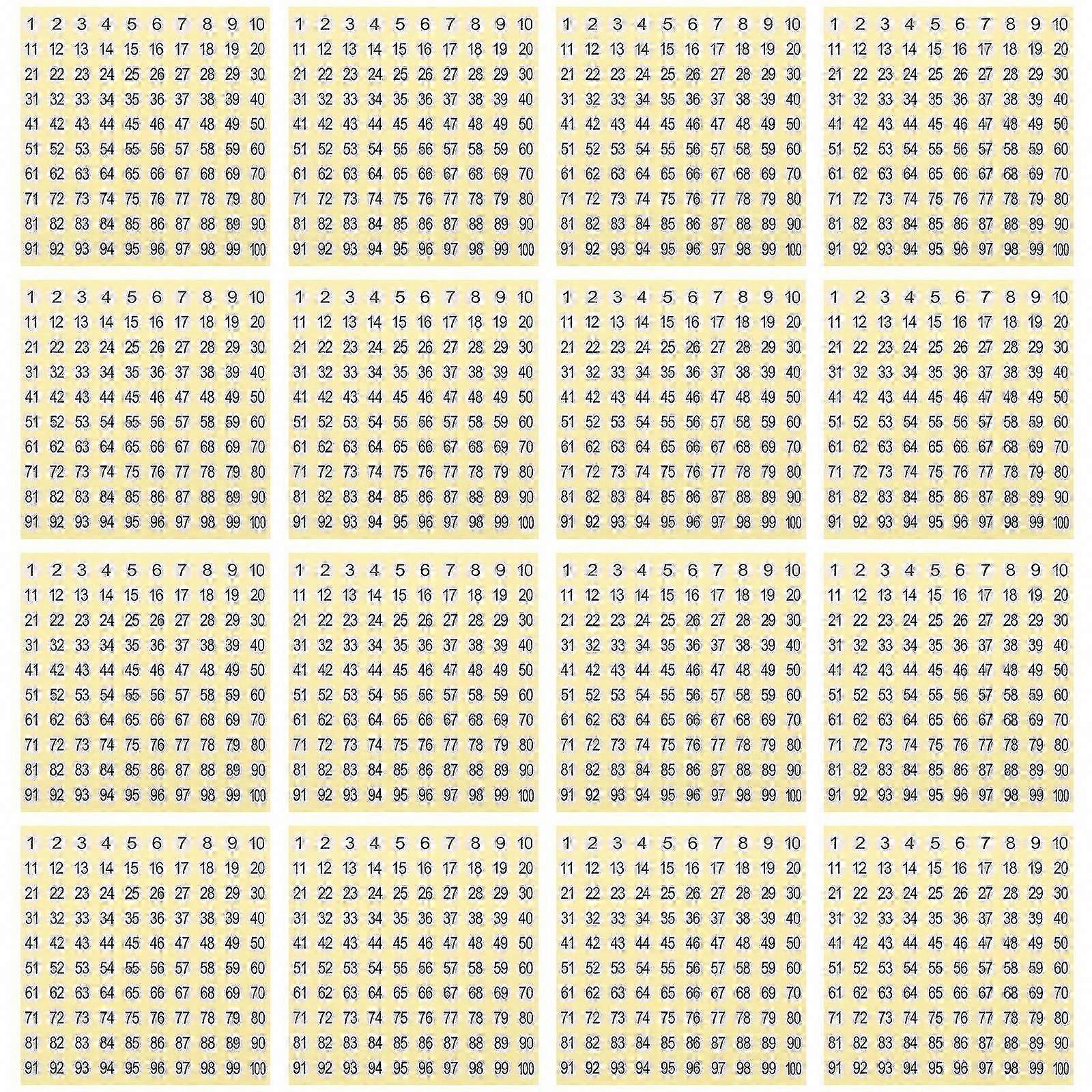 Numbered Stickers Round Numbered Stickers for Labeling 45 Sheets