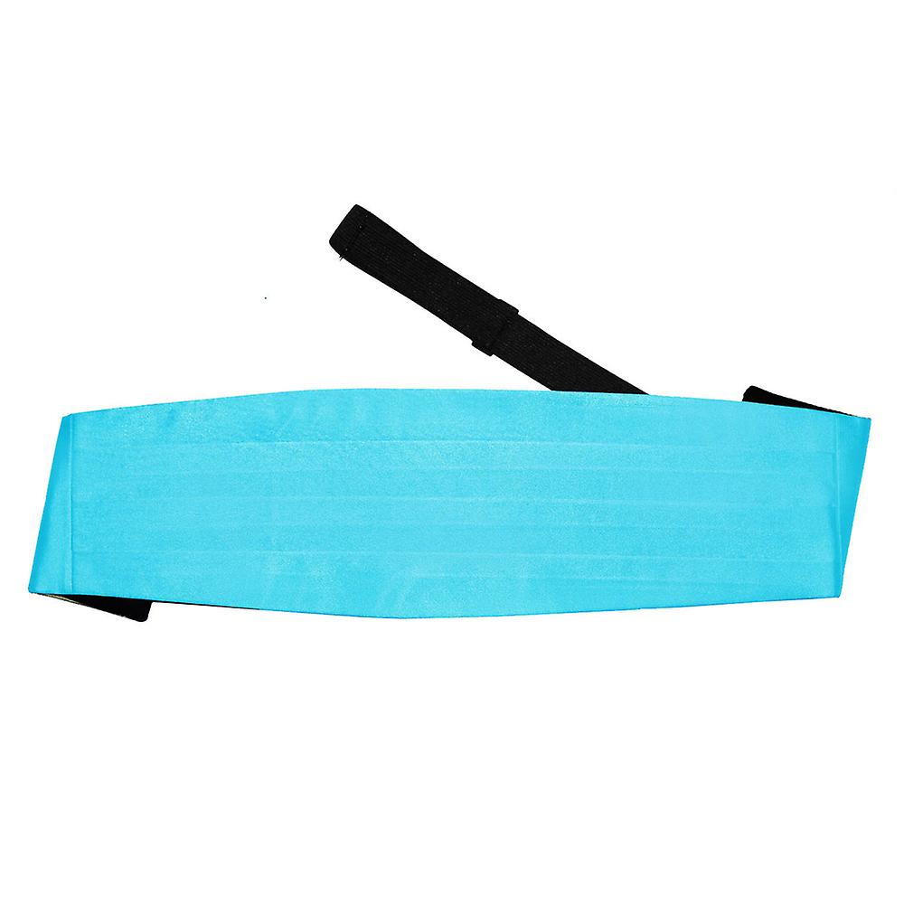 Robin's Egg Blue Plain Satin Cummerbund