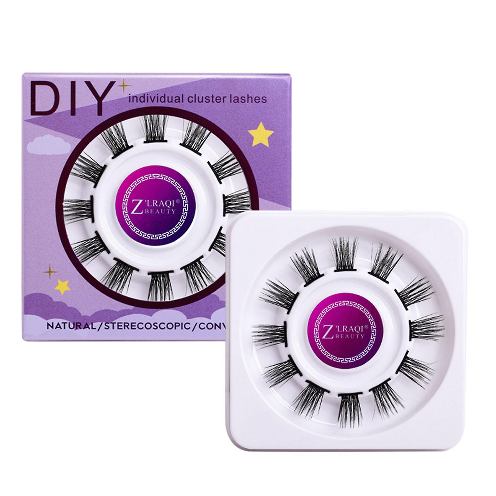 Thin Stem Soft Diy Grafted Lashes Fluffy Volume Long Eyelashes Premium