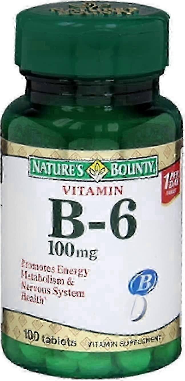 Nature's Bounty 维生素 B-6,100 毫克,片剂,100 片