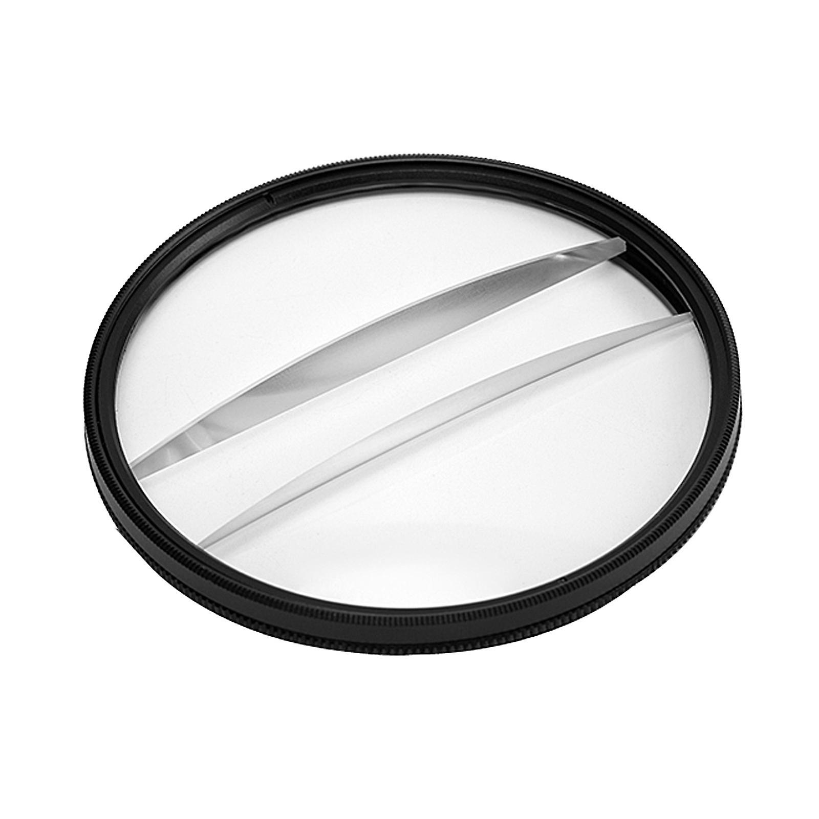 77mm Double Half Moon Camera Lens Filter Half Moon Mirror For Camera Lens