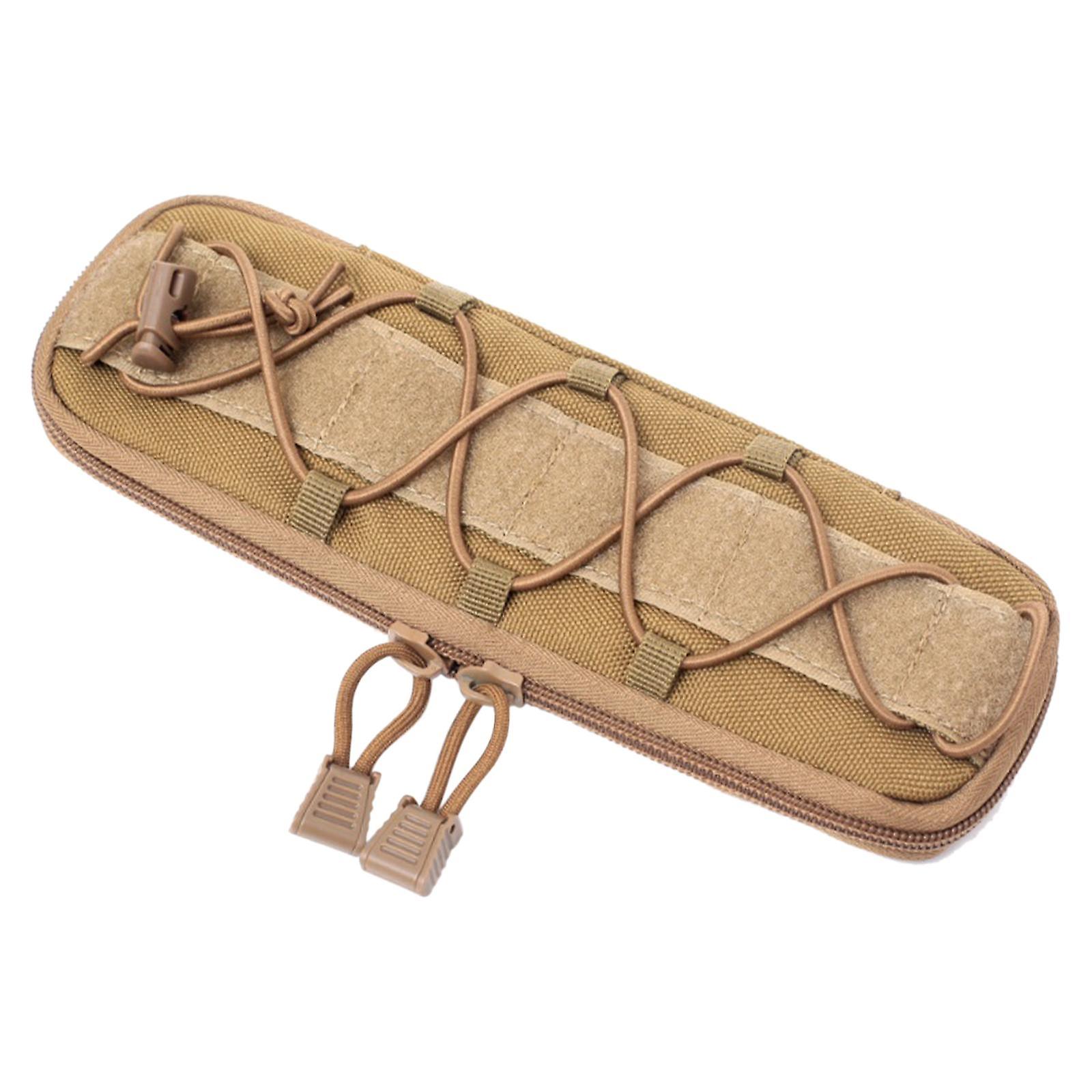 Molle Pouch Holder Training Belt Bag Multi Tools Knife Bag Mud 25x8cm