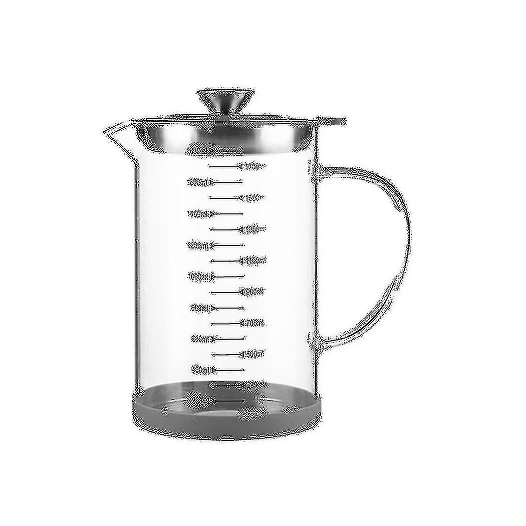 Glass Oil Filter Pot With Scale Kitchen Oil Separator Home Bacon Grease Container With Fine Mesh St