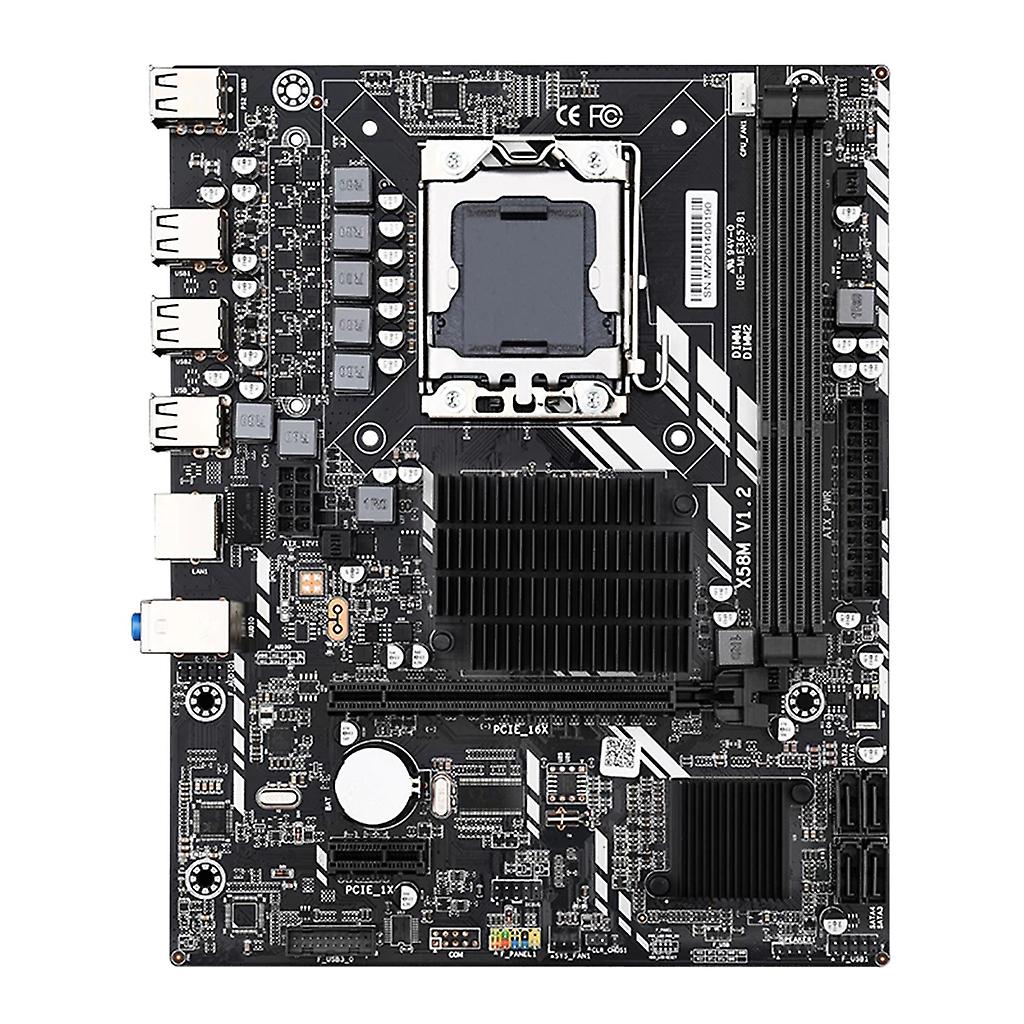 اللوحة الأم X58M 2.0 LGA1366 فتحة ذاكرة DDR3 × 2 لواجهة M.2 VGA ل REG