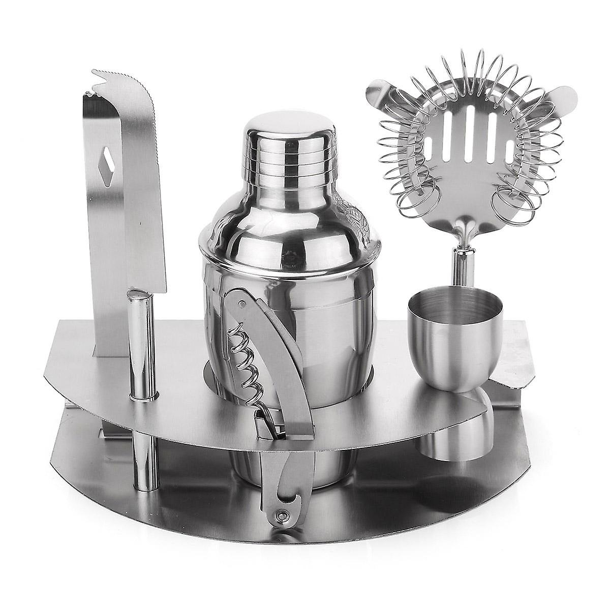 350Ml Stainless Steel Cocktail Shaker & Jigger Mixer Set - Complete Bartender Tool Kit