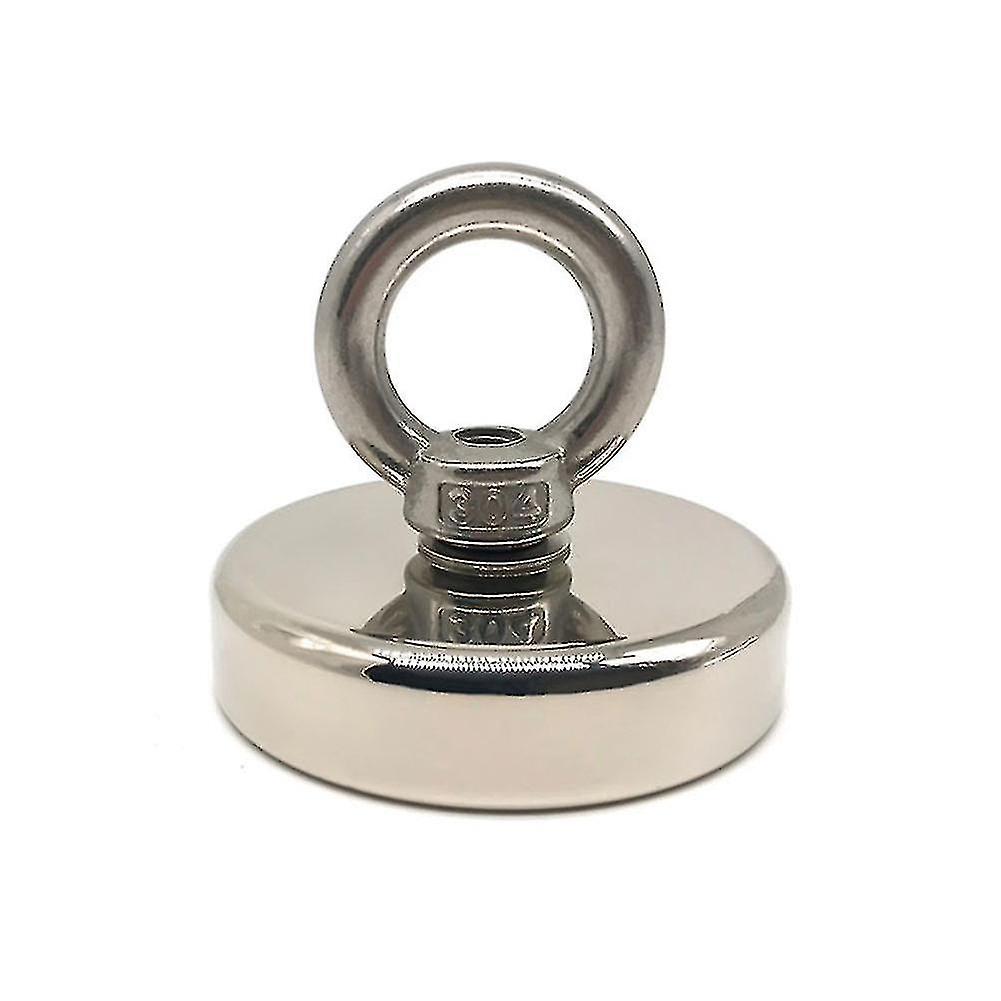 Magnetic Hook Strong Absorption Magnets For Fishing Lifting Hanging Retrieving(silver)(1pcs