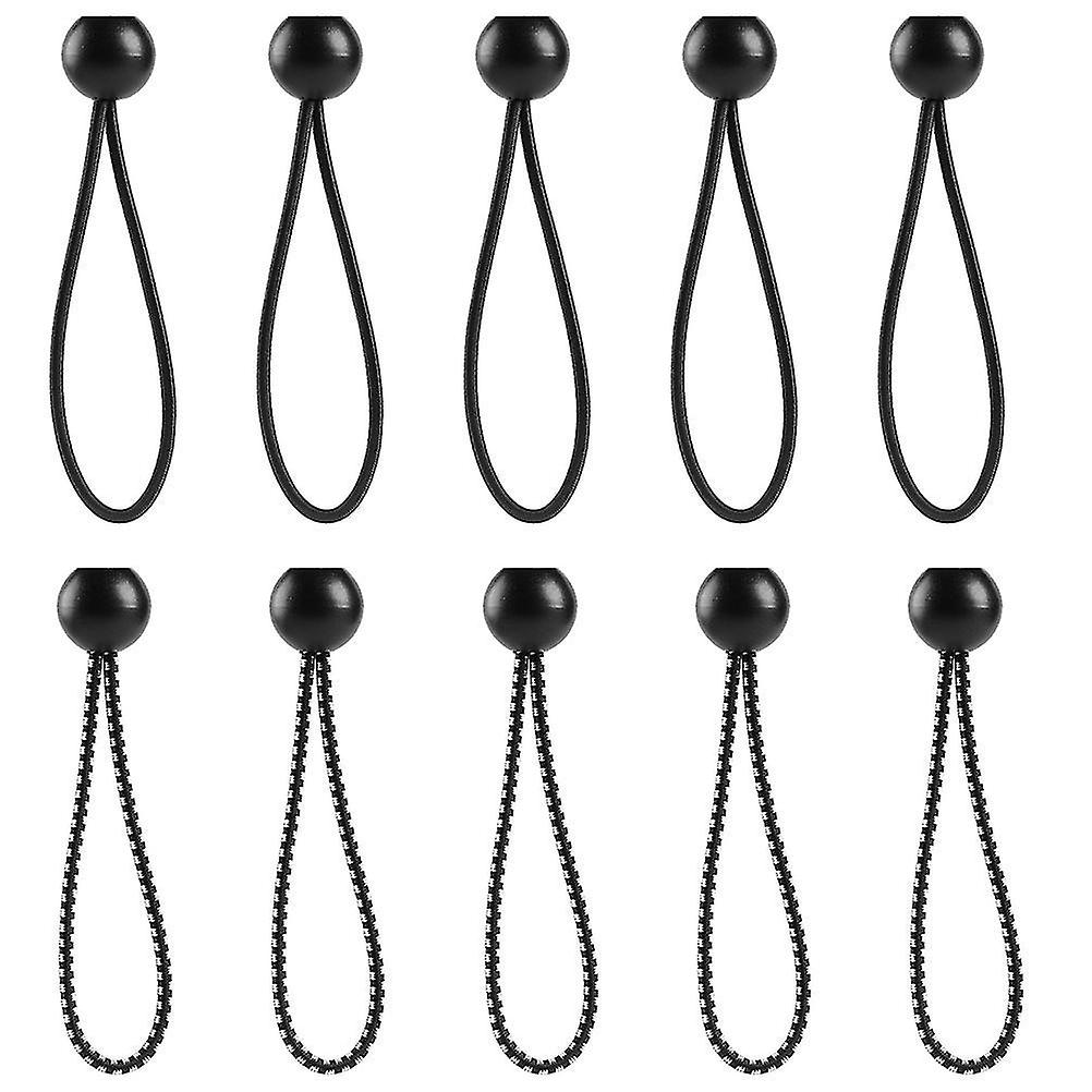 10 Pcs Practical Canopy Tie Down Strap Ball Bungee Cords Elastic String For Hiking Picnic