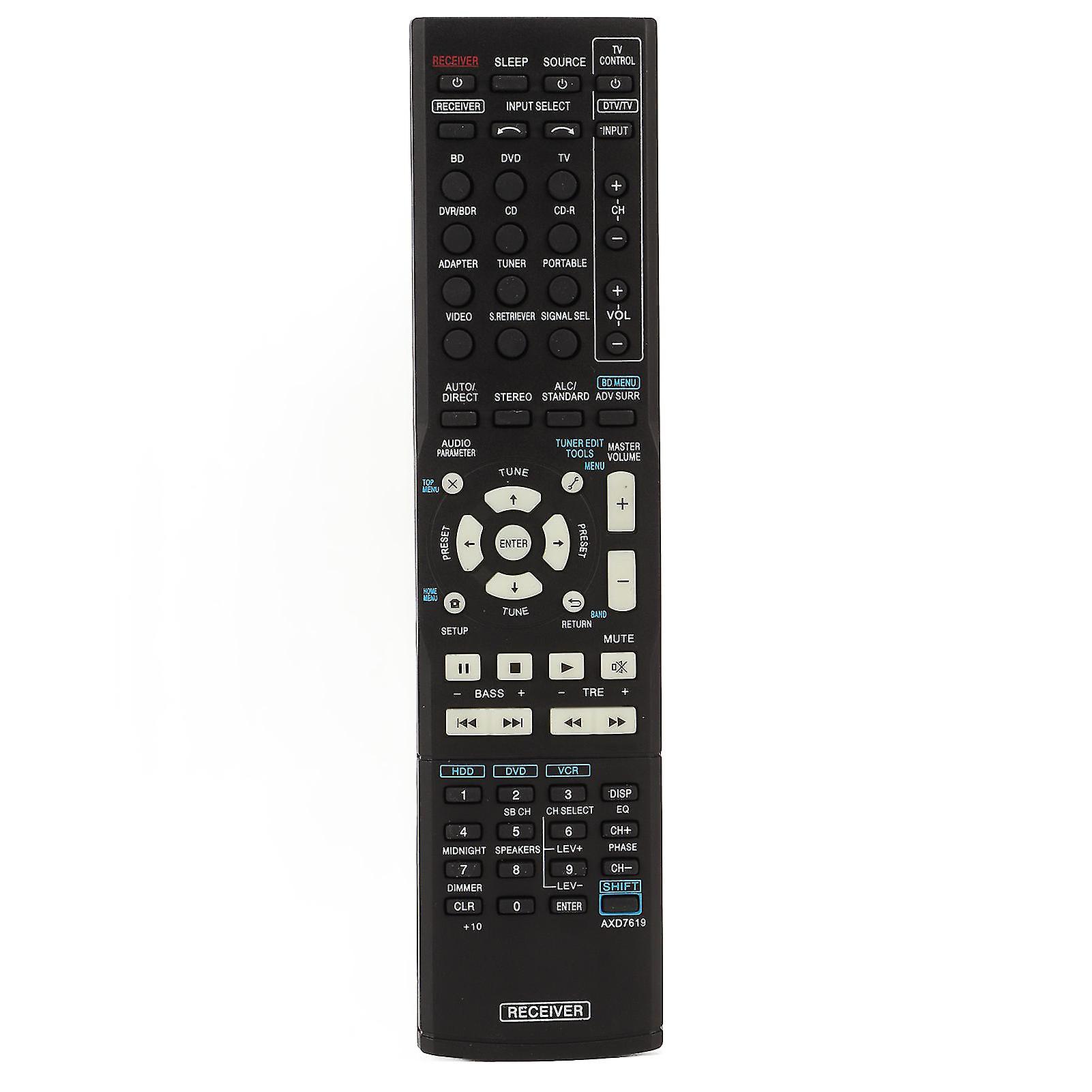 Replacement Remote Control for Pioneer AXD7619 AV Receiver, Compatible with AVH Axd7455, Vsx 521 K, Vsx 74txv S Models