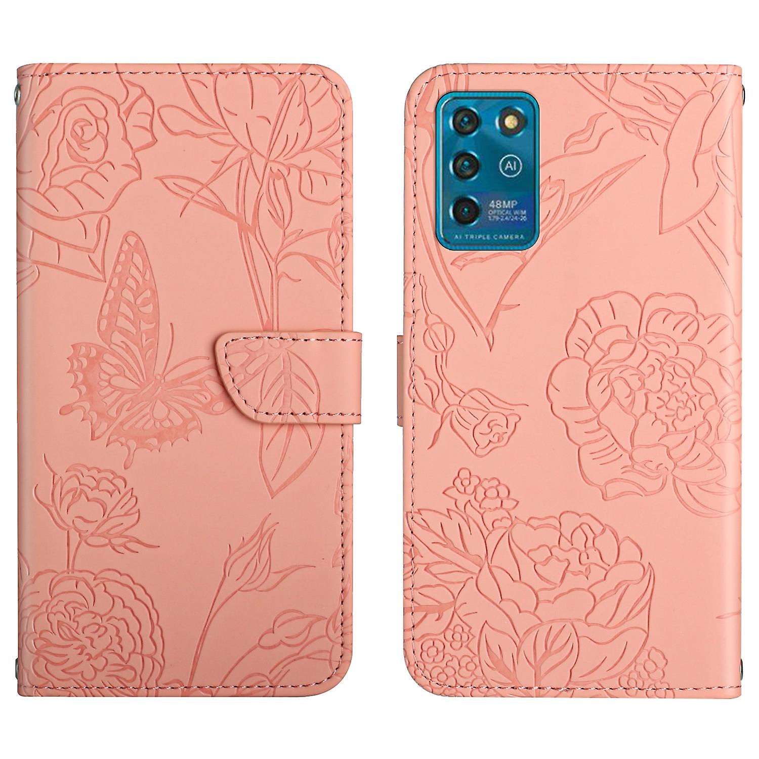 Kožené pouzdro Butterfly pivoňka pro ZTE Blade V30 Vita