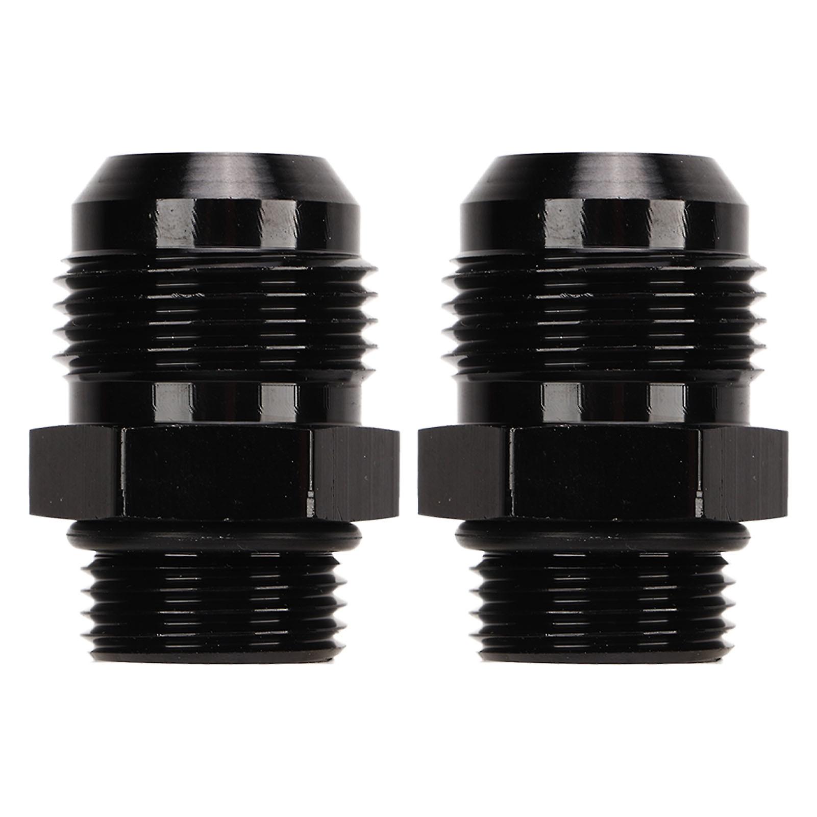 2 Pcs AN10 to AN12 Male Adapter AN920 12 10 Fuel Pump Rail Adapter Fuel Pump Rail Hose End Fitting with O Ring
