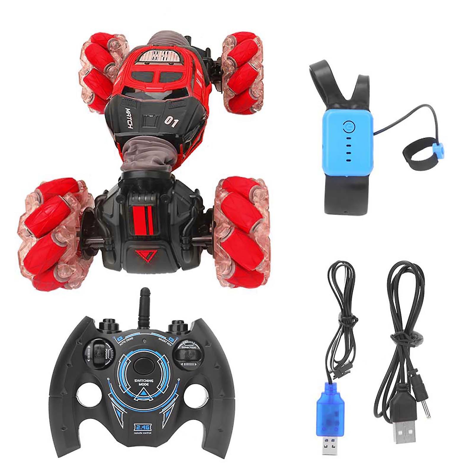 Red 1:16 Scale Gesture-Sensing Remote Control Stunt Car UD2196A