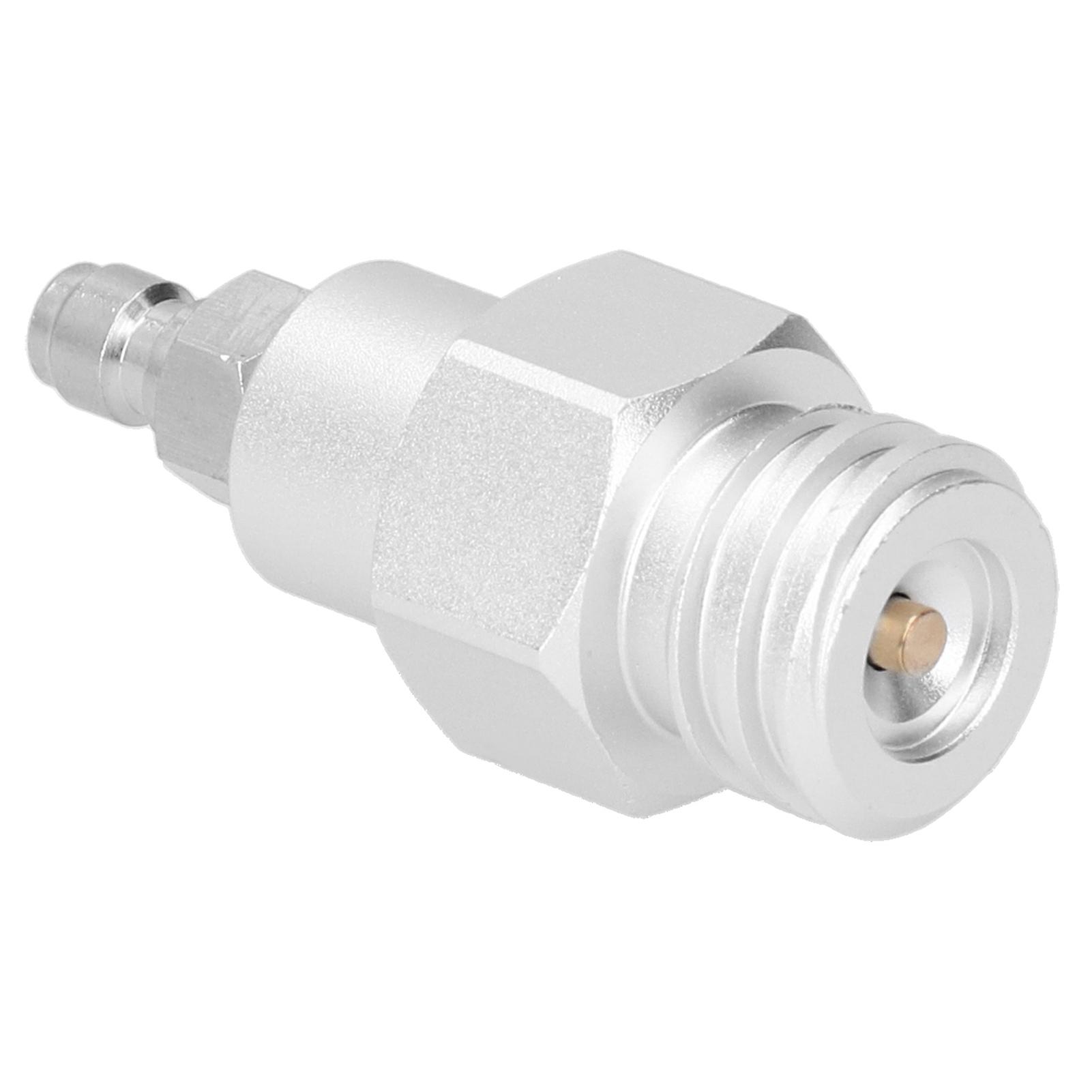 CO2 Tank Adapter Quick Disconnect Connector TR21-4 Silver 60mm