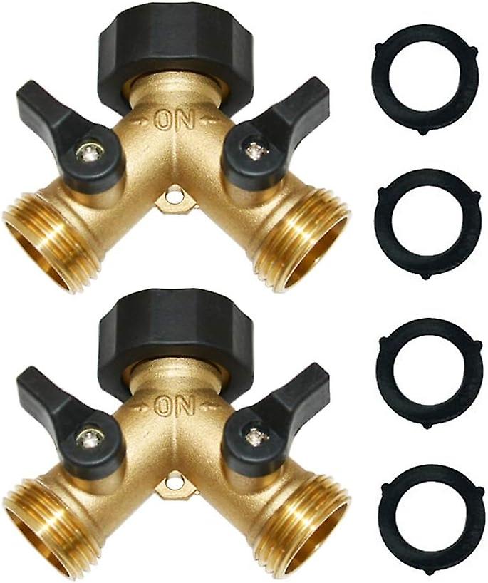 2 Pcs Hose Splitter Garden Hose Y Splitter Hose Splitter Garden Hose Splitter 2 Way Faucet Splitter 