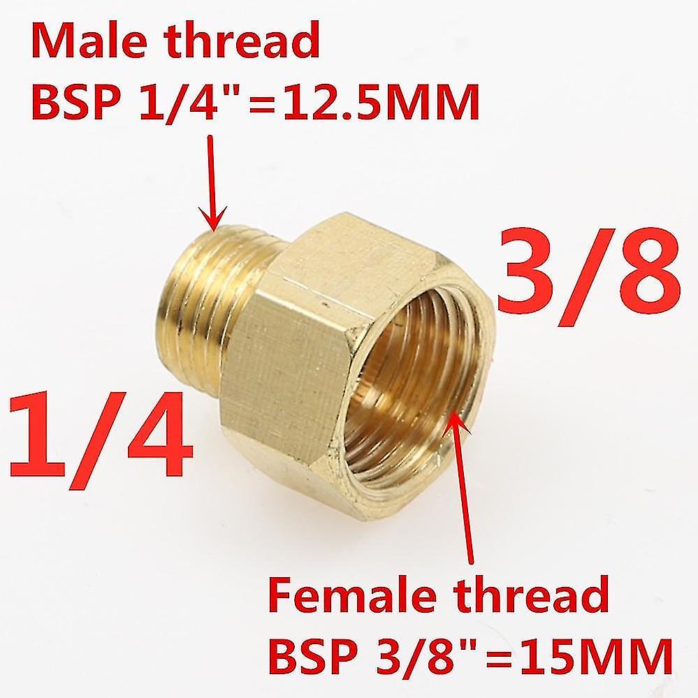 02 M x 03 F Male To Female Threaded Brass Coupler Adapter Pipe