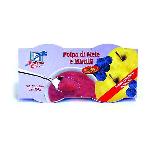 Apple and blueberry pulp 200 g