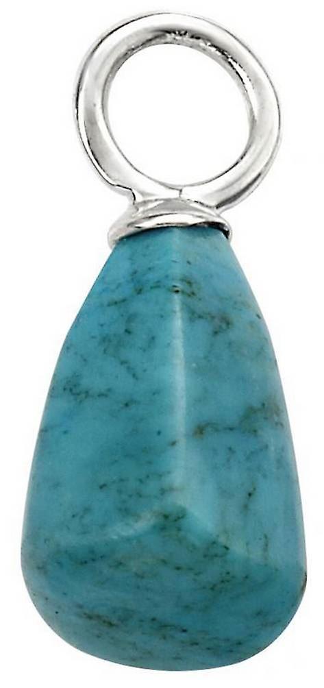 Beginnings Magnesite Semi Precious Charm - Blue/Silver