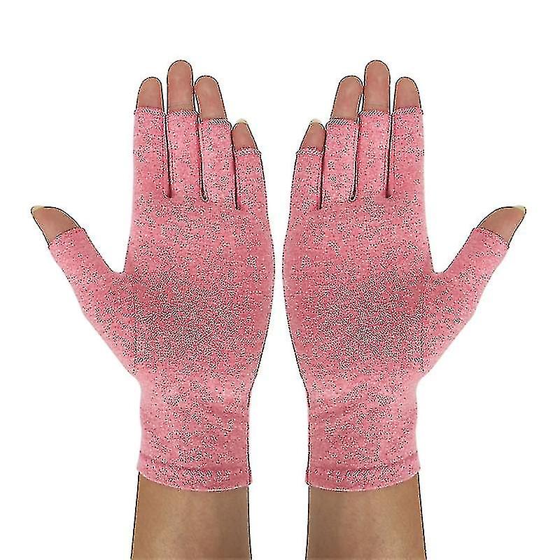 Compression Arthritis Gloves Relieve Pain From Carpal Tunnel Fingerless Gloves
