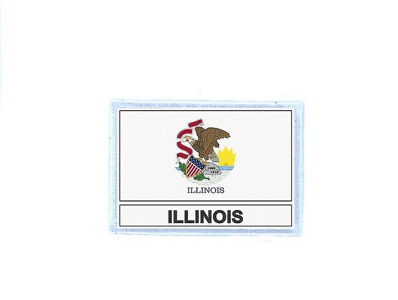 Ecusson patch badge prints flag usa illinois